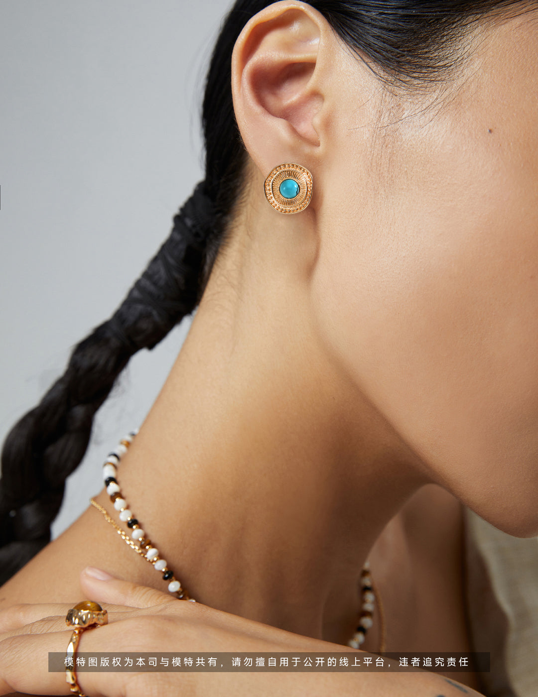 Classic Turquoise Earrings with S925 Silver - Elegant Silver Turquoise Studs, Timeless Boho Jewelry, Handmade Silver Earrings, Luxury Turquoise Accessories