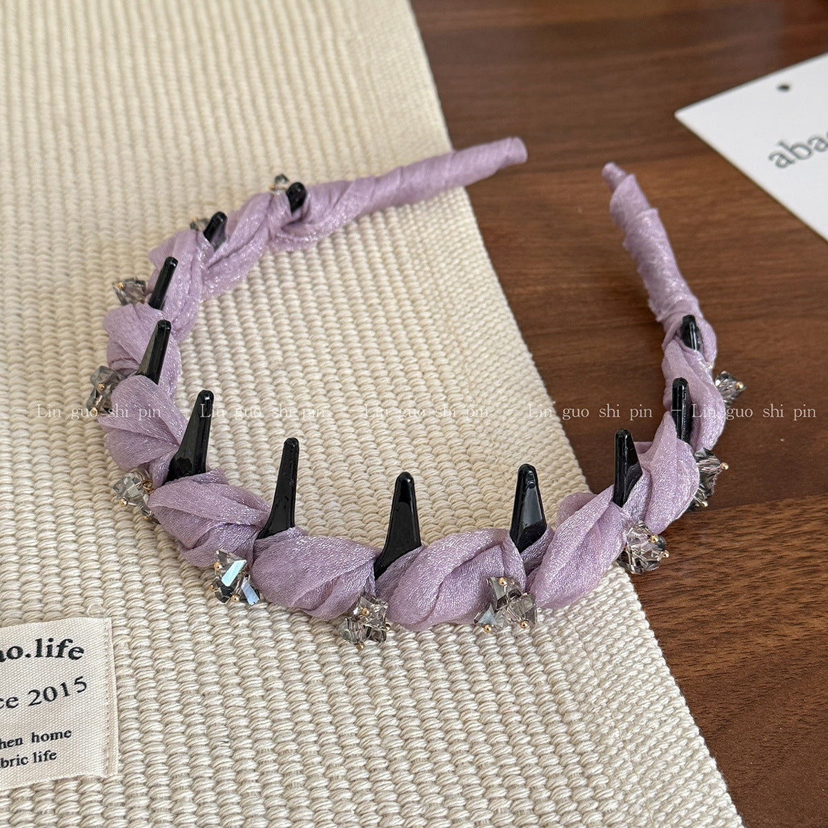 Rhinestone Wave High-Top Headband