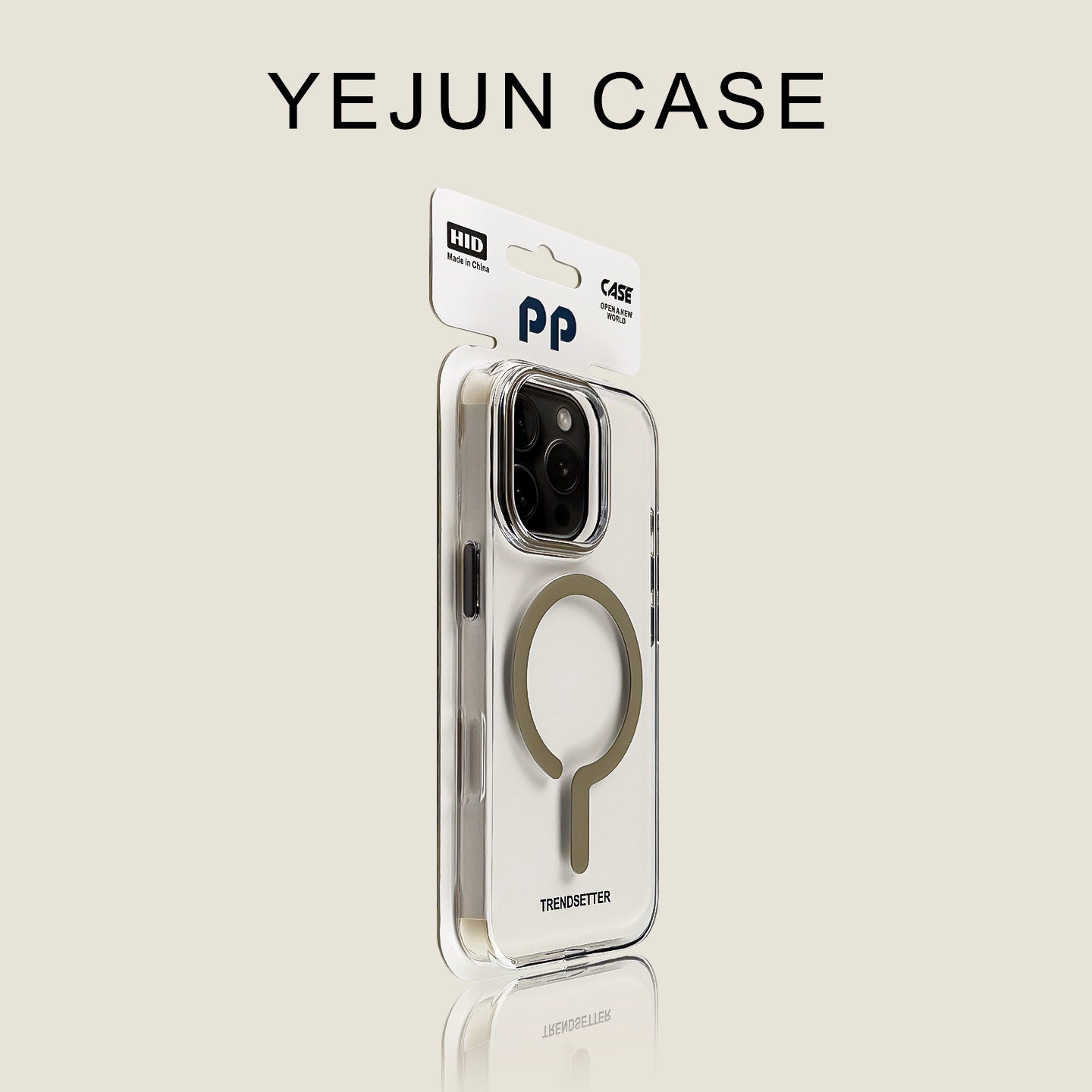 Colorful Magnetic Clear iPhone Case