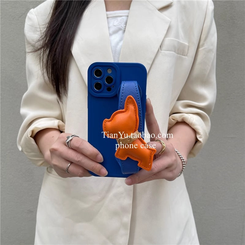3D French Bulldog Crossbody iPhone Case