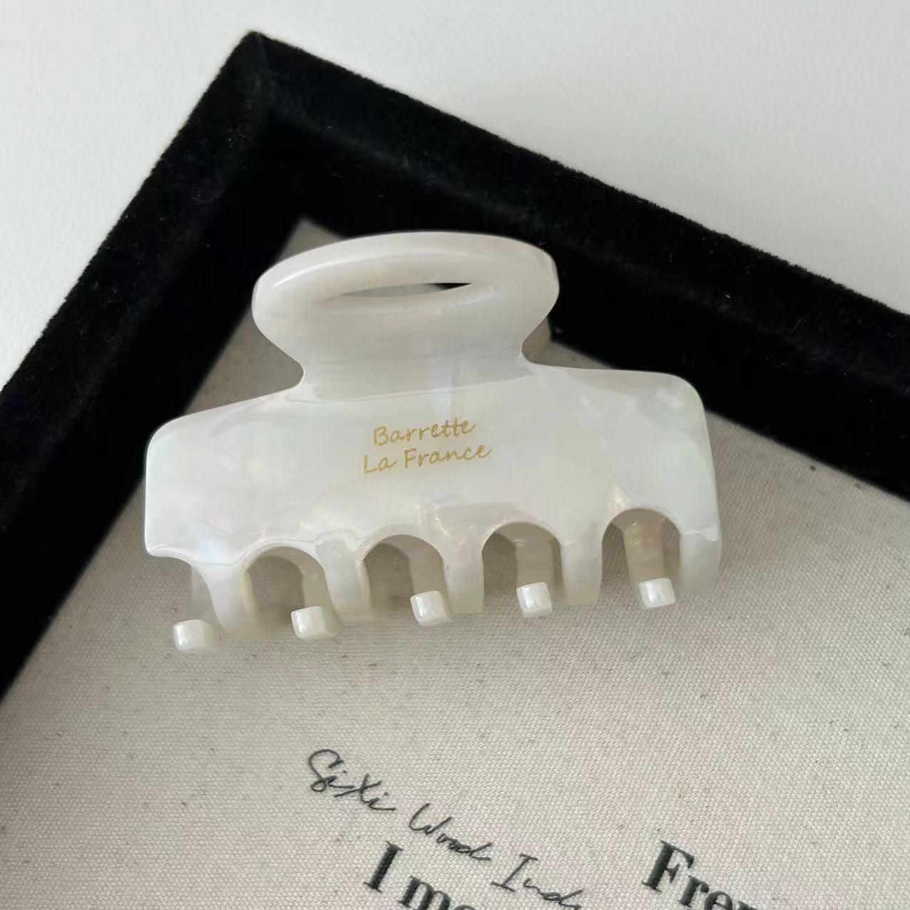 Letter Acrylic Hair Claw