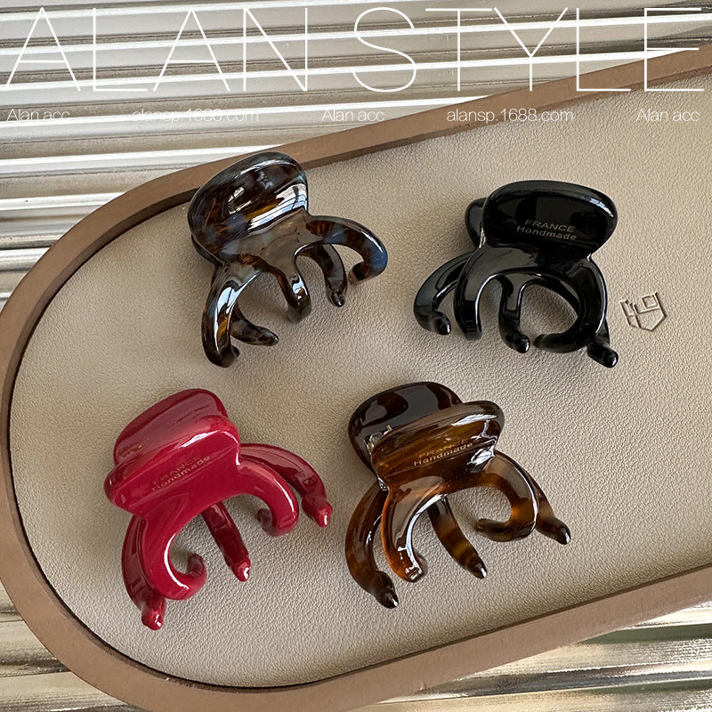 Thick 4mm Red Hair Clip