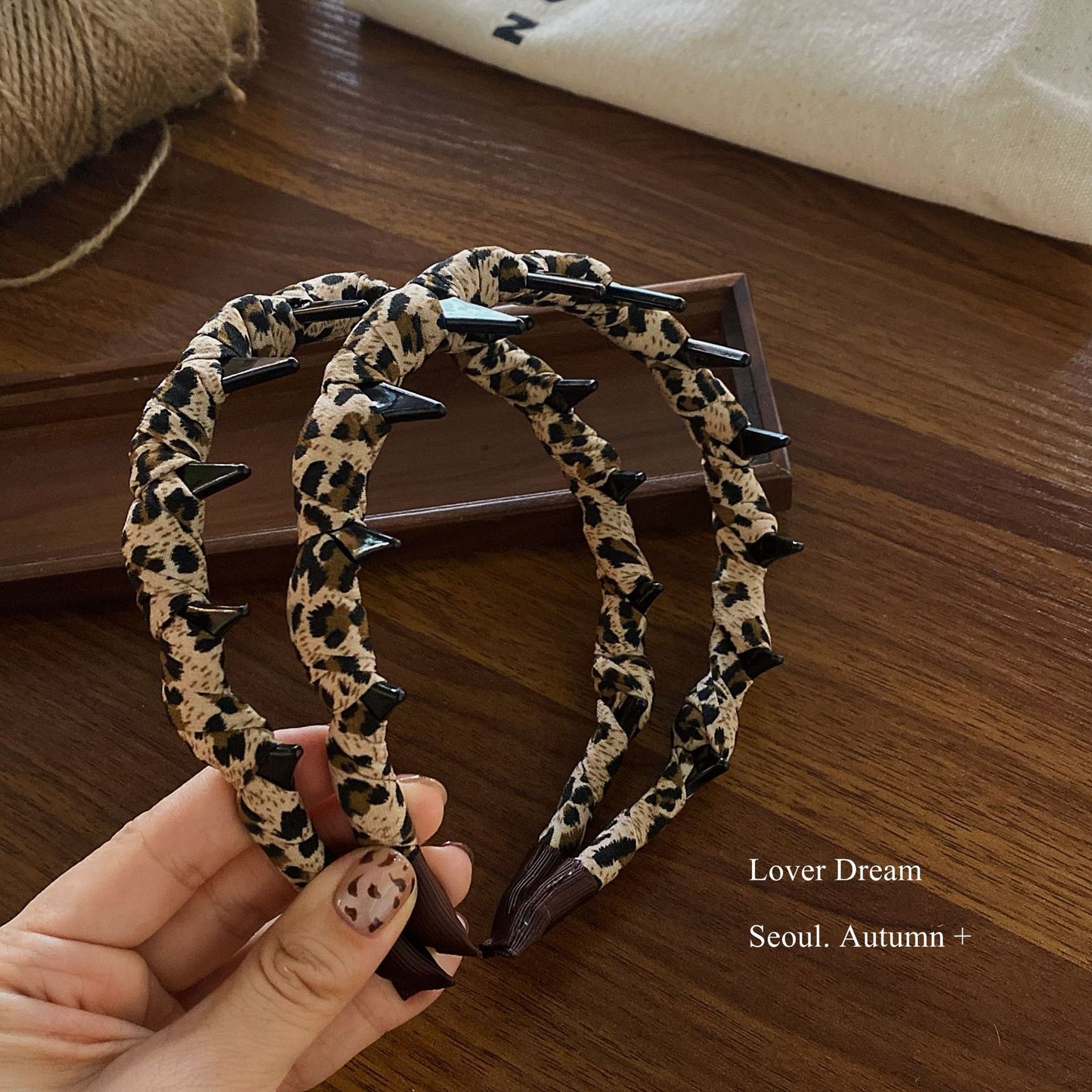 Leopard Fabric Tooth Headband
