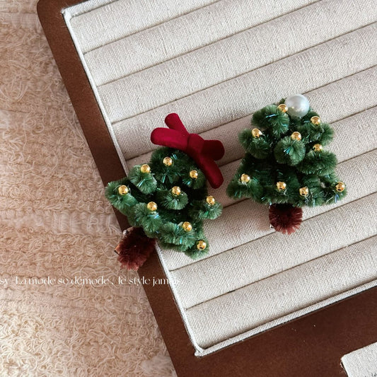 Christmas Tree Twist Hair Clip