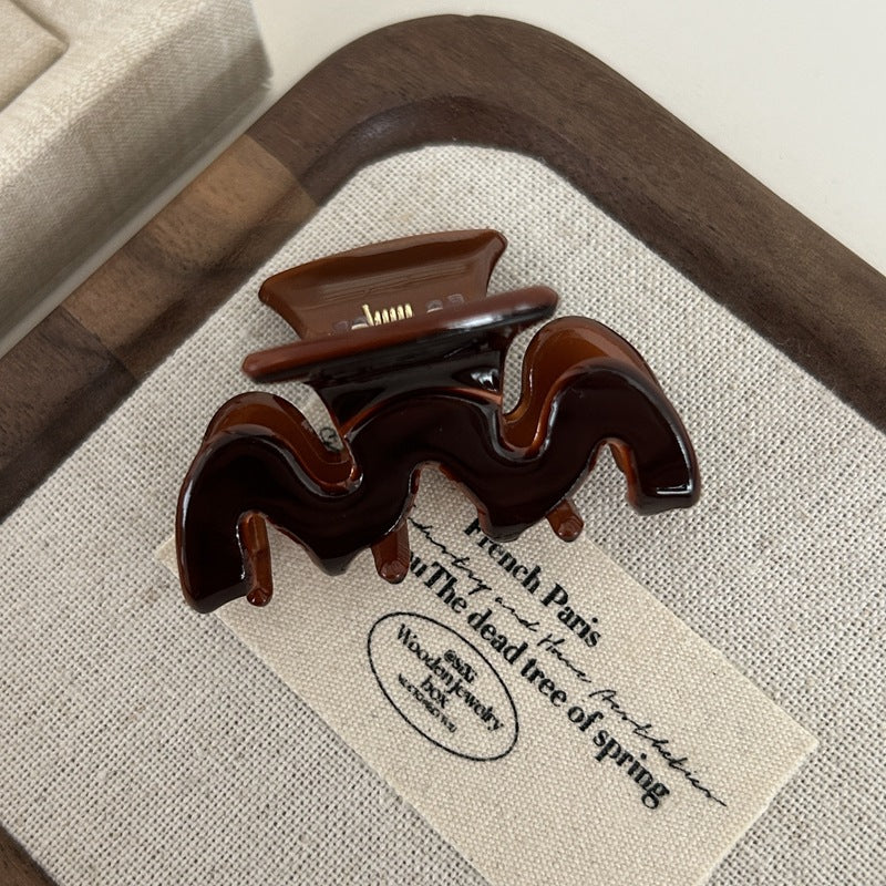 Wavy Acetate Small Hair Claw