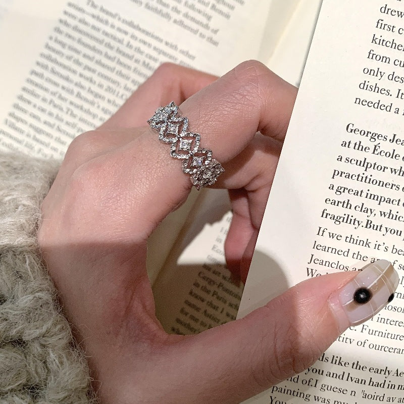 Regal Hollow – Filigree Zircon Ring