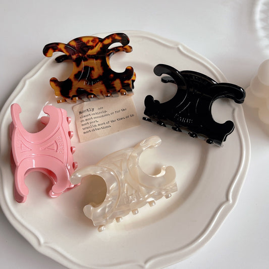 French Letter Acetate Claw Clip