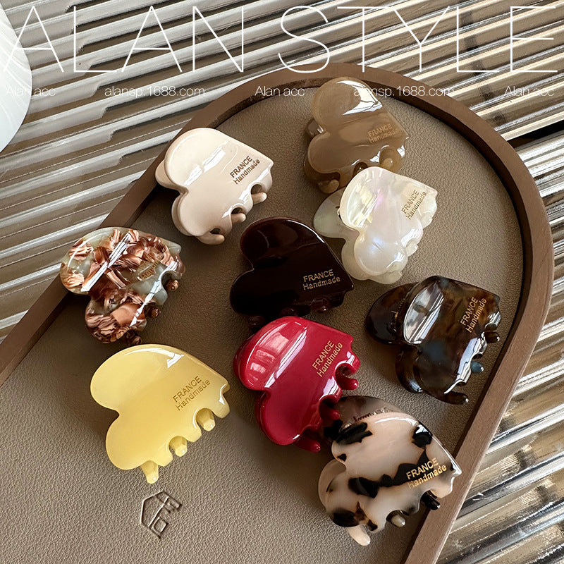 Mini Heart Acetate Hair Claw