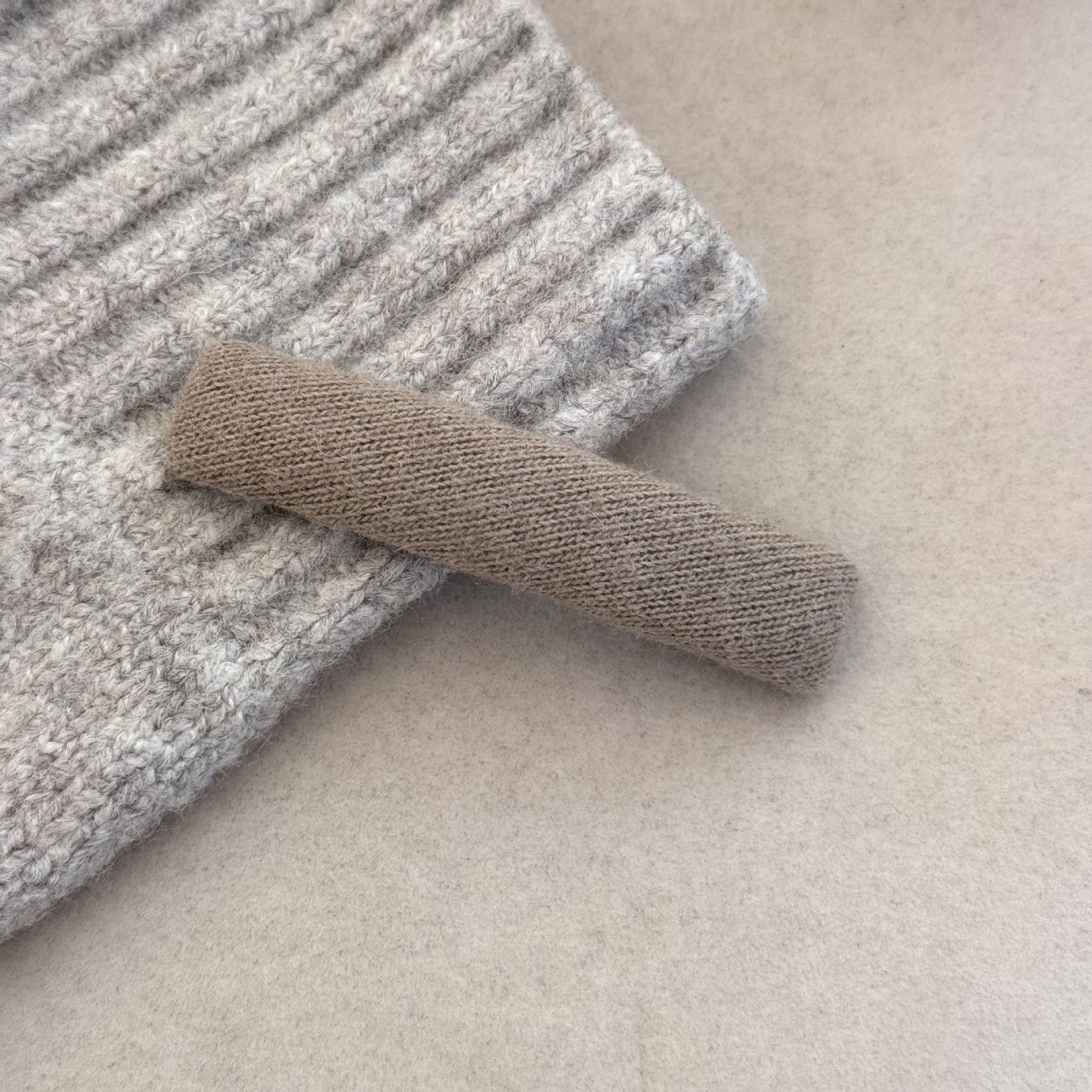 Colorful Flocked Wool Hair Clips