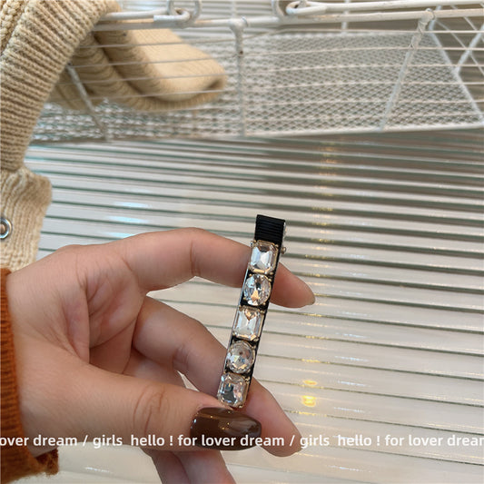 Black Camellia Pearl Bow Hair Clip