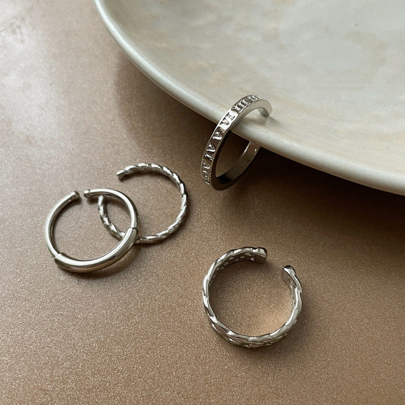 Minimalist Adjustable Ring Set