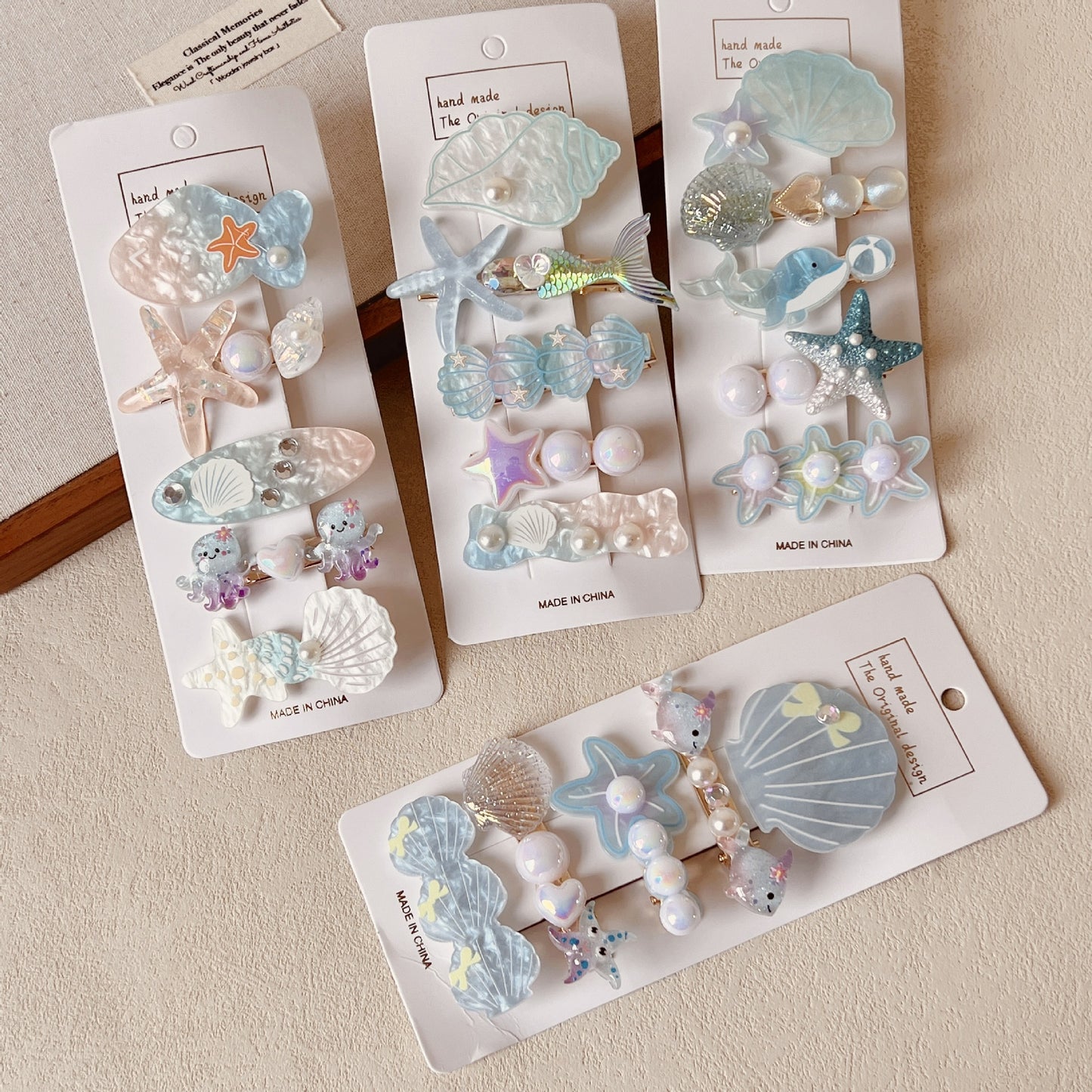 Ocean Shell Star Hair Clip