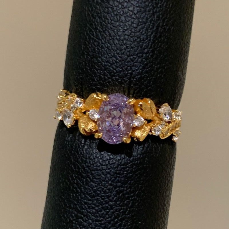 Imperial Bloom — Vintage Starry Tassel Bauhinia Ring