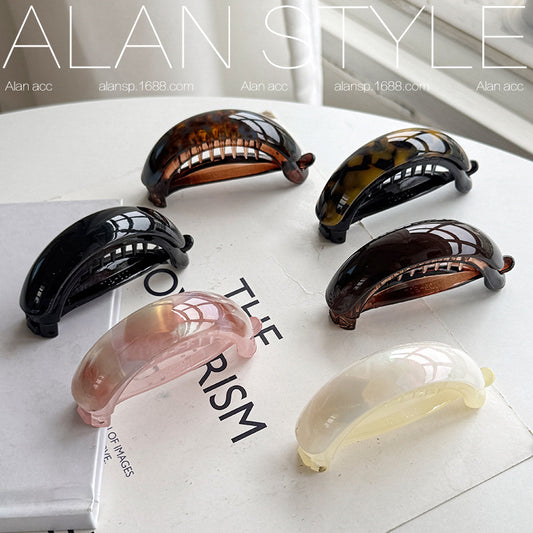 Minimalist Acetate High Ponytail Clip