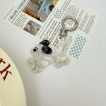 Cat Watermelon Acetate Comb Keychain