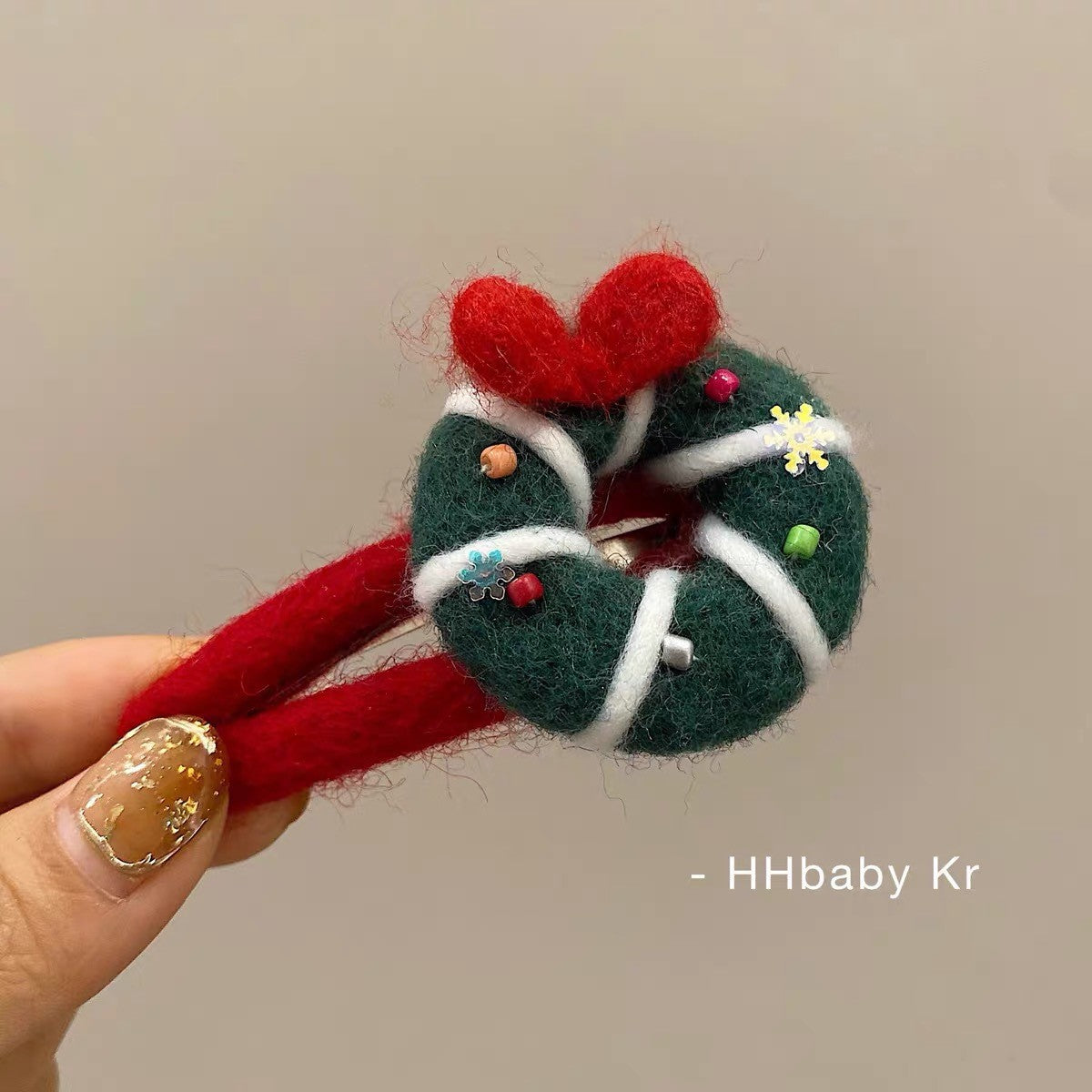 Red Christmas Hat Plush Headband