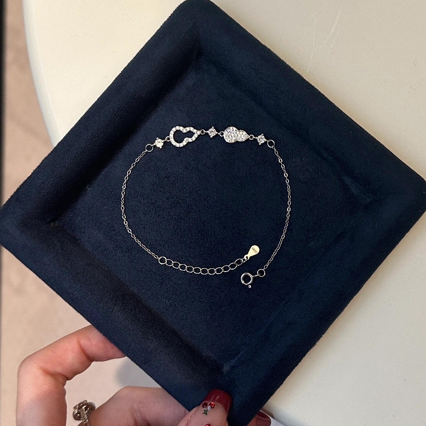 Golden Wish – S925 Silver Gourd Zircon Bracelet