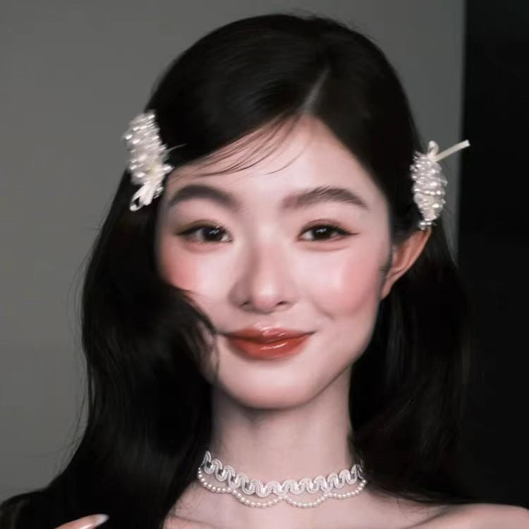 Ballet Pearl Bow Ribbon Hair Clip