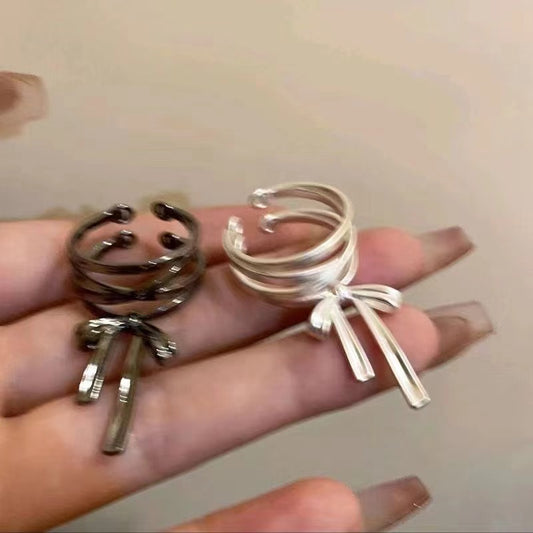 Ribbon Bow Adjustable Ring