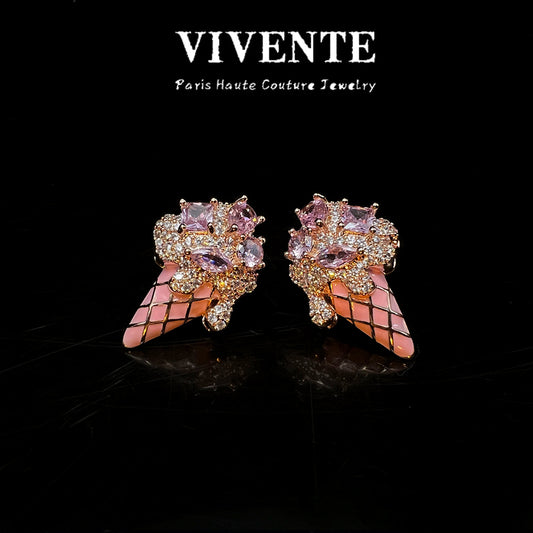 Sweet Frost — Enamel Ice Cream Jewelry Set