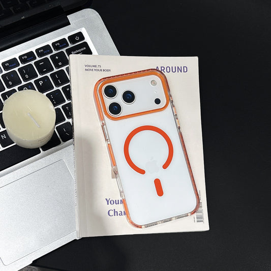 Colorful Magnetic Transparent iPhone Case