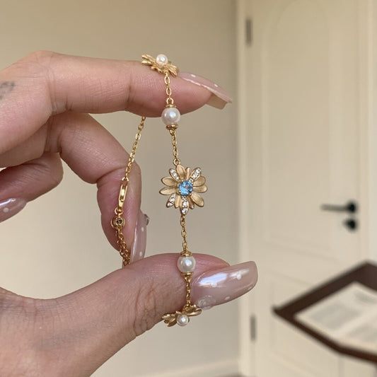 Paraiba Daisy Pearl Jewelry Set