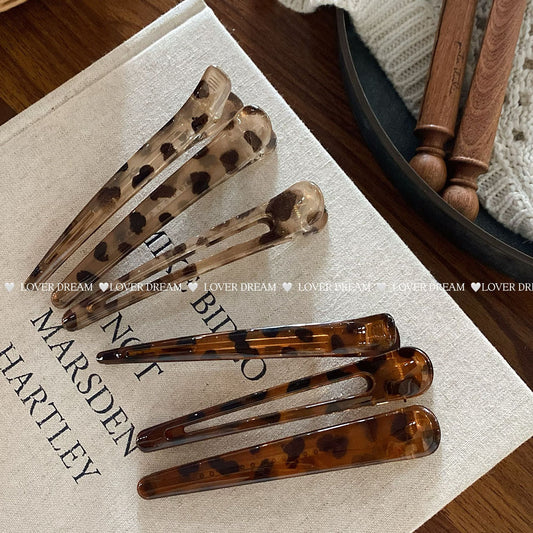 Leopard Print Bangs Clip