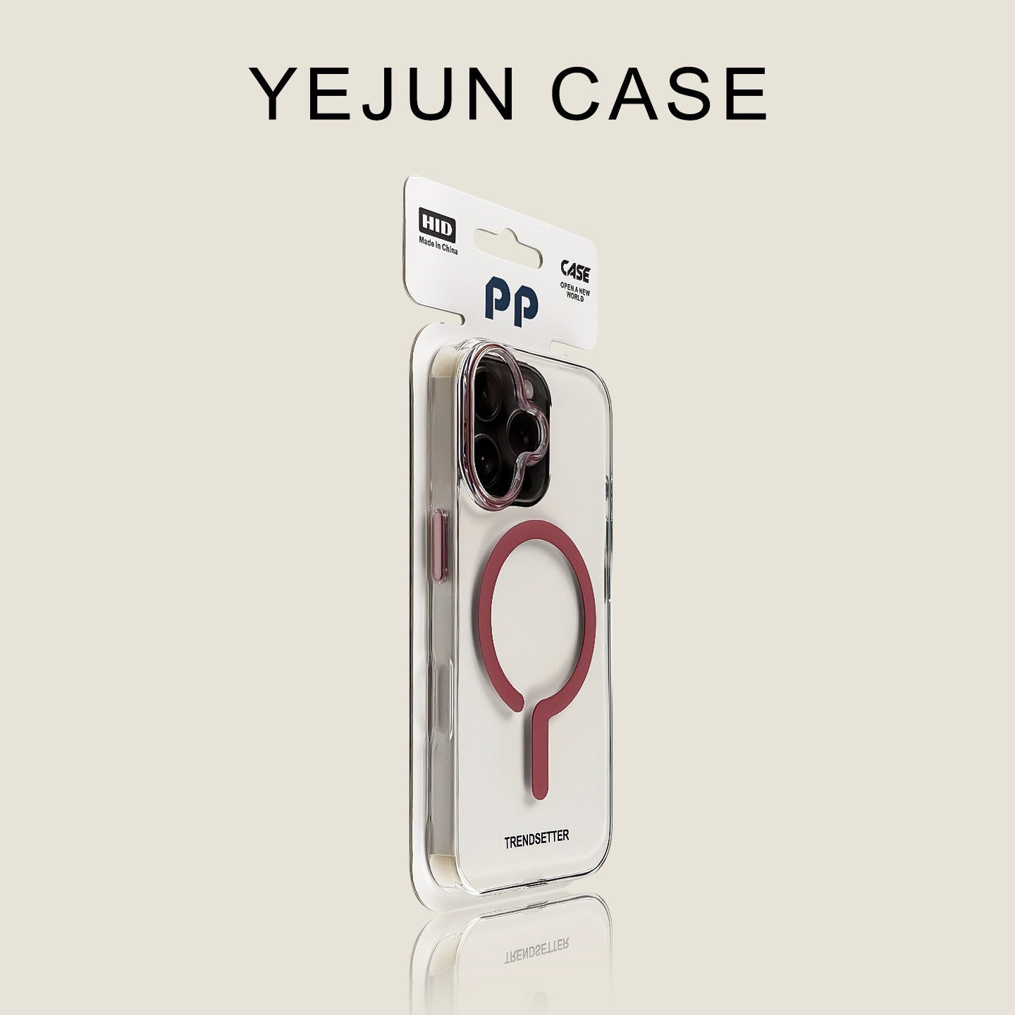 Colorful Magnetic Clear iPhone Case