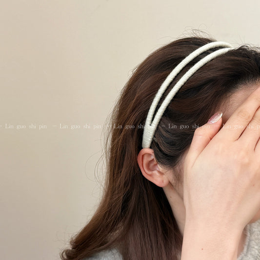 Double-Strand Knit Slim Headband