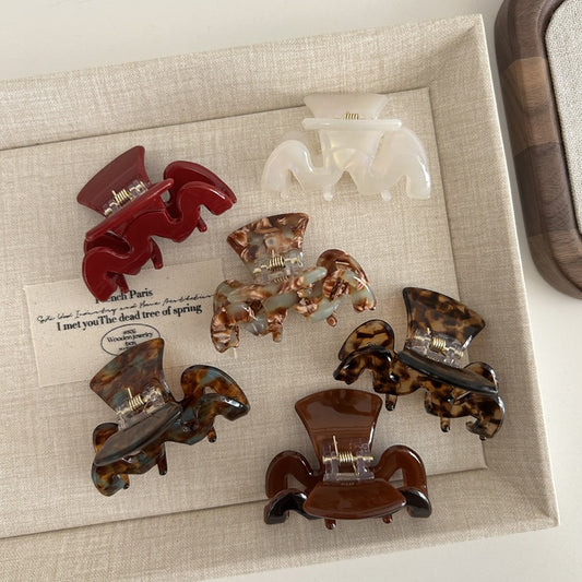 Wavy Acetate Small Hair Claw