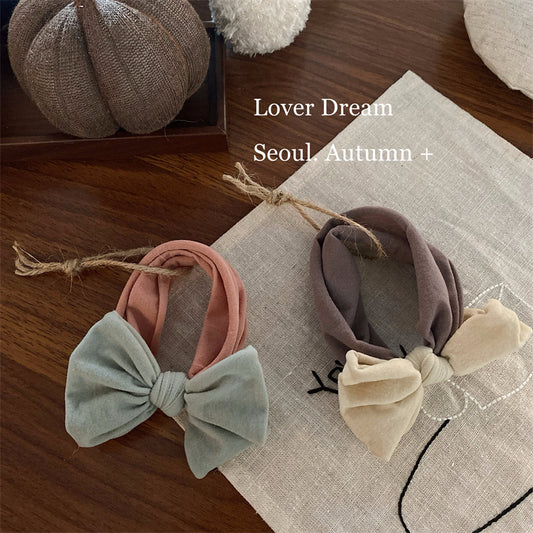 Soft Fabric Bow Hair Tie