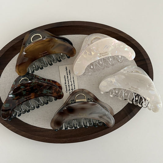 Vintage Acetate Triangle Hair Claw