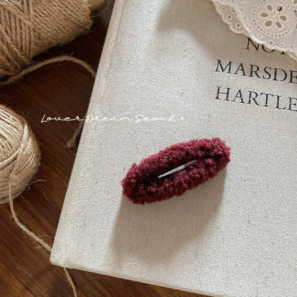 Colorful Plush Geometric BB Clip