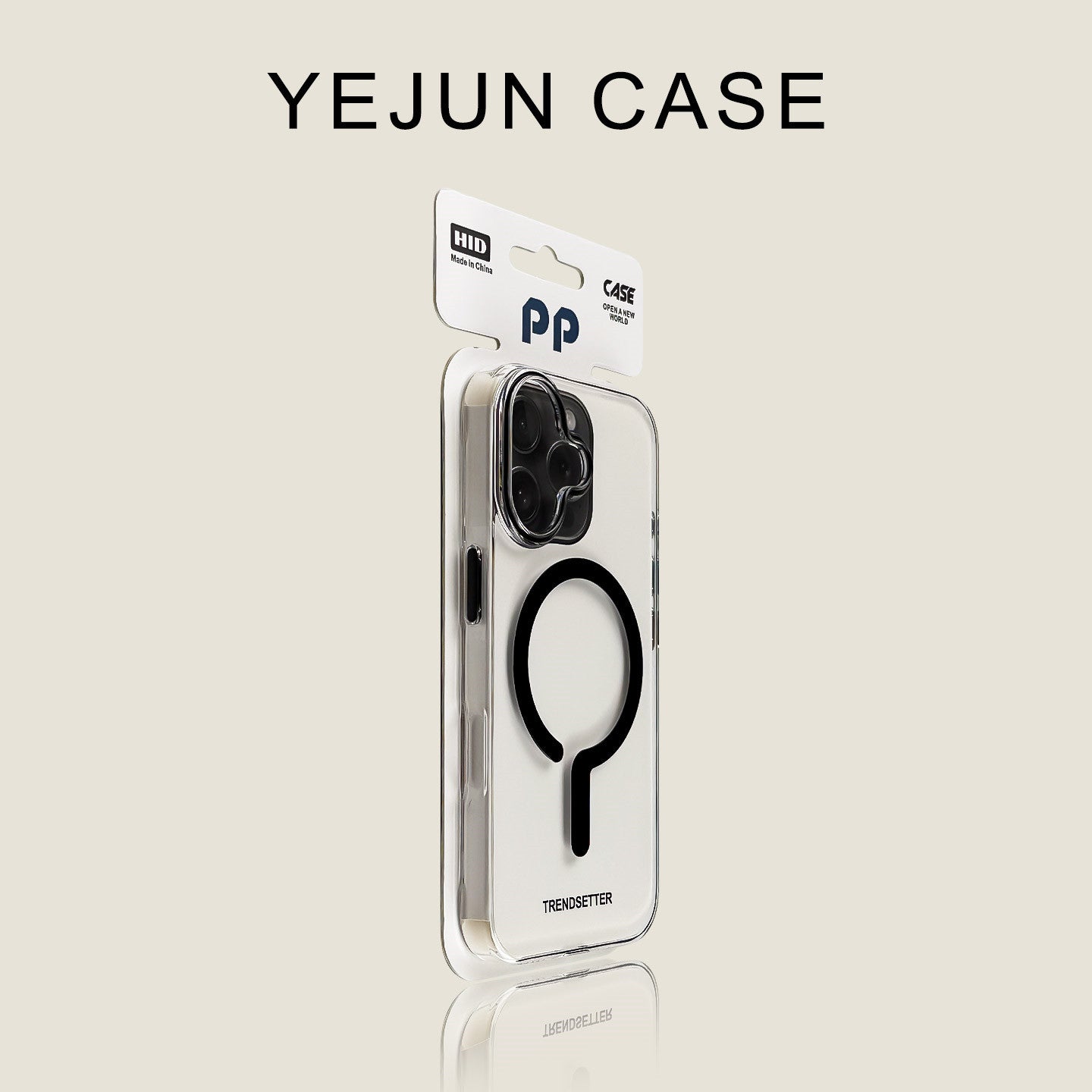 Colorful Magnetic Clear iPhone Case