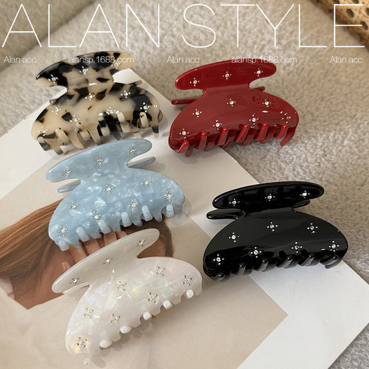 Star Rhinestone Acetate Hair Clip
