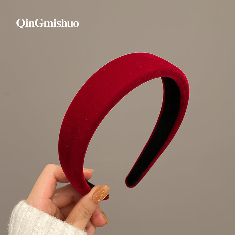 Red Sponge High-Top Headband