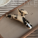 ALAN French Leopard Acetate Hair Claw Clip