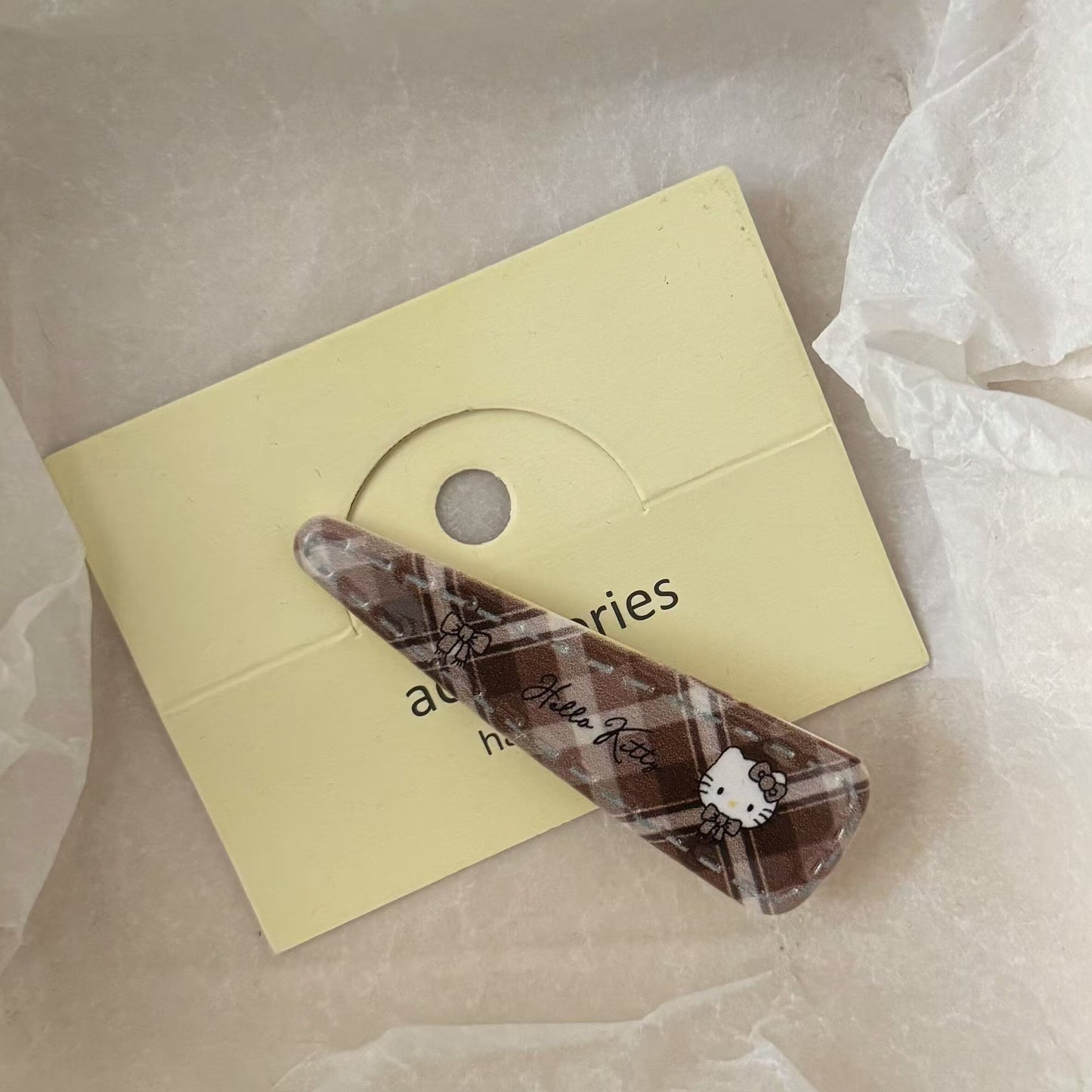 Brown Cat Triangle Hair Clip