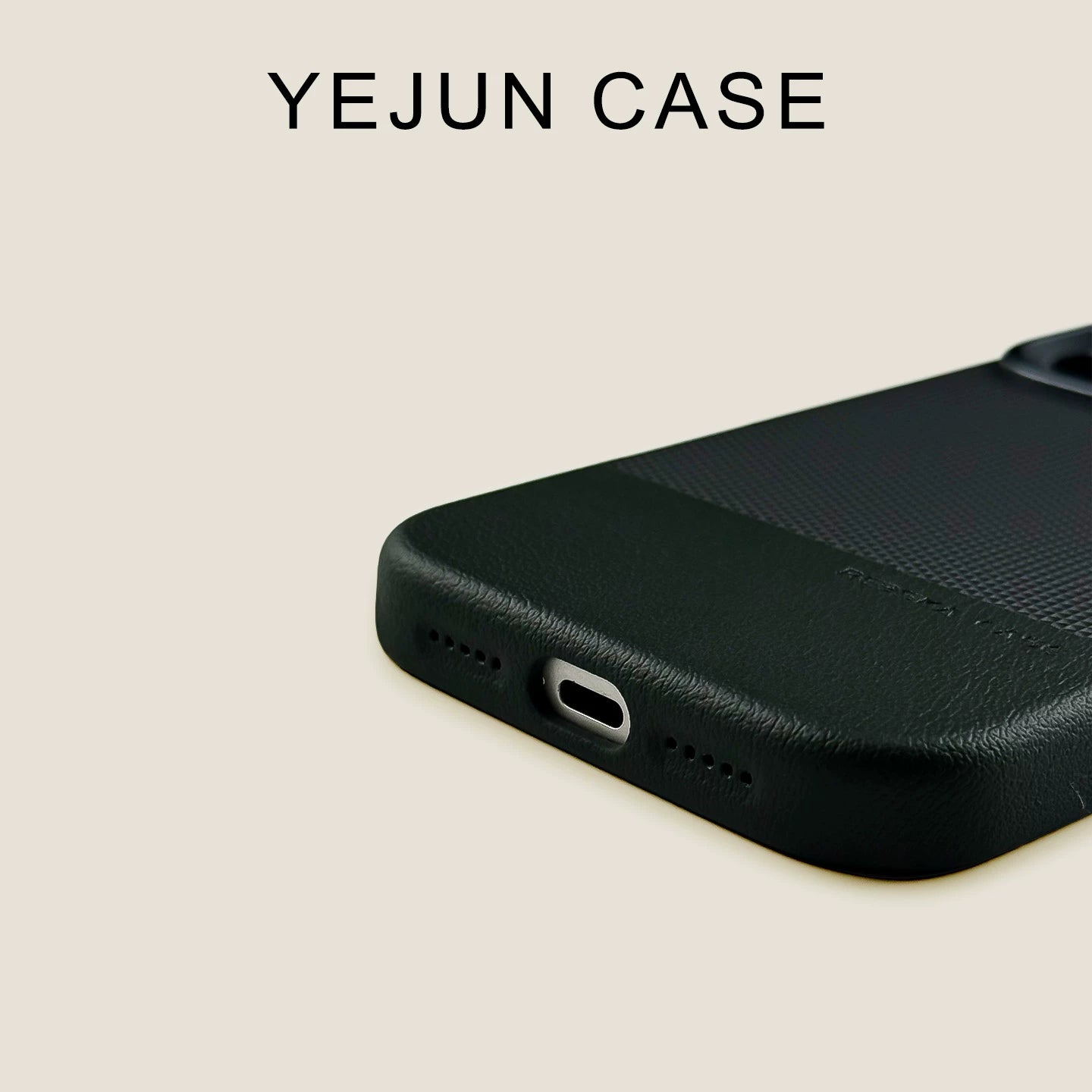 Desert Gold Dragon-Scale Leather Case