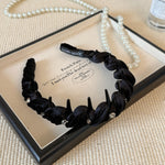 Velvet Rhinestone High-Top Headband