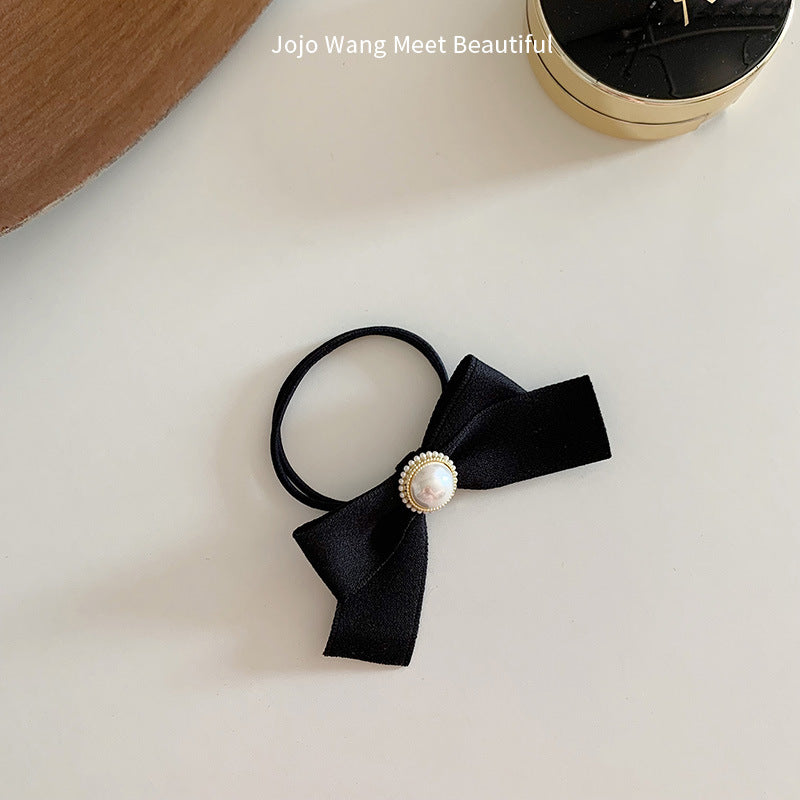Pearl Bow Hair Tie