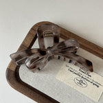 Leopard Bow Small Hair Claw