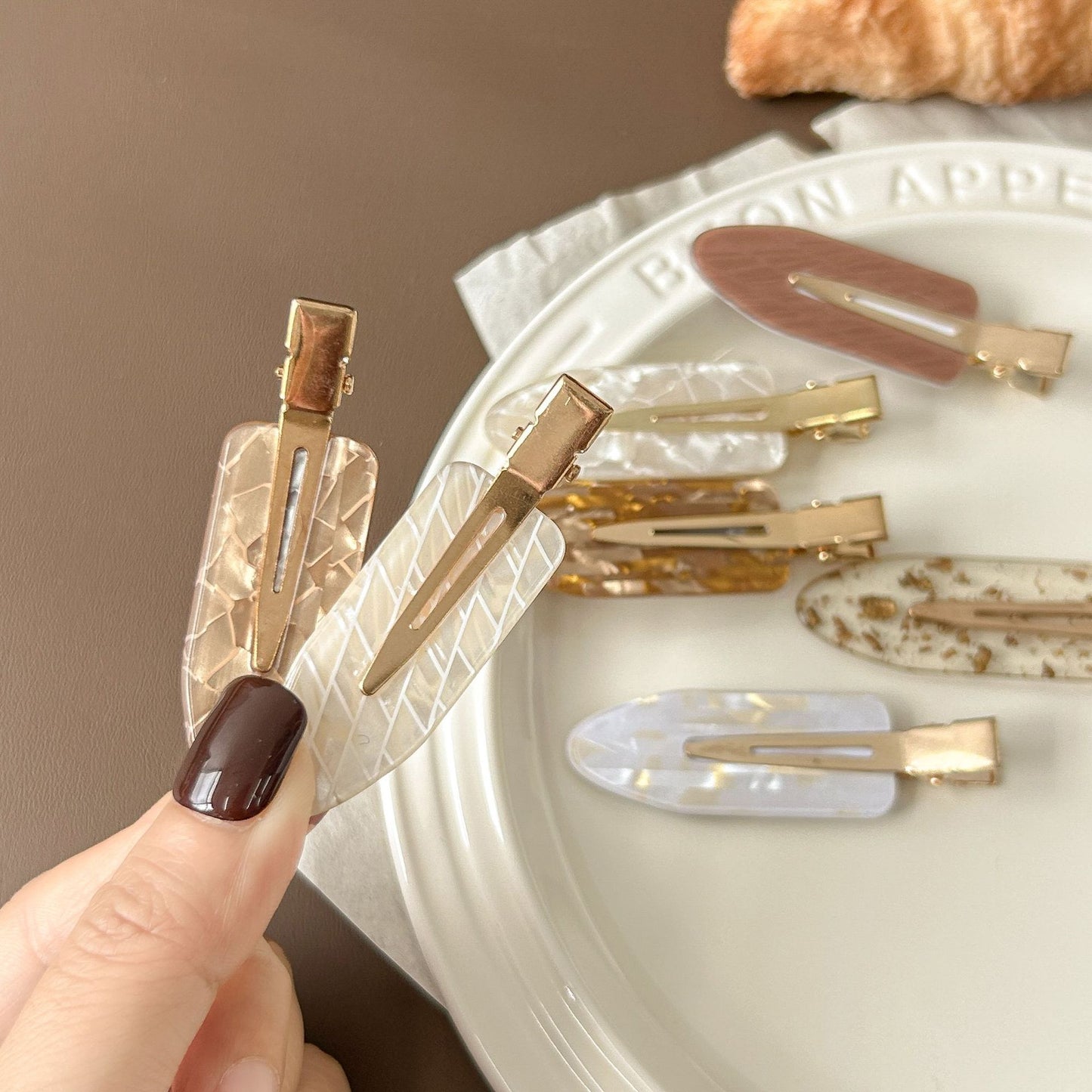 Acetate No-Trace Hair Clip