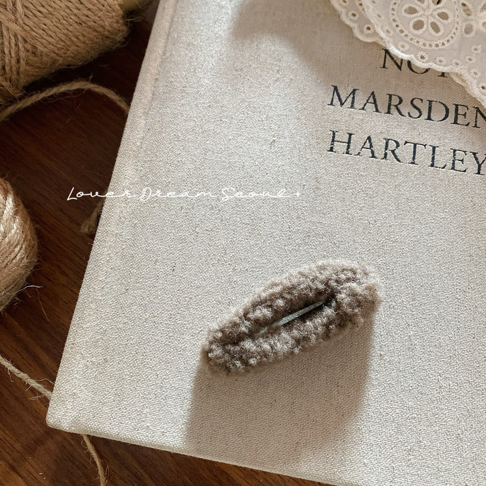 Colorful Plush Geometric BB Clip