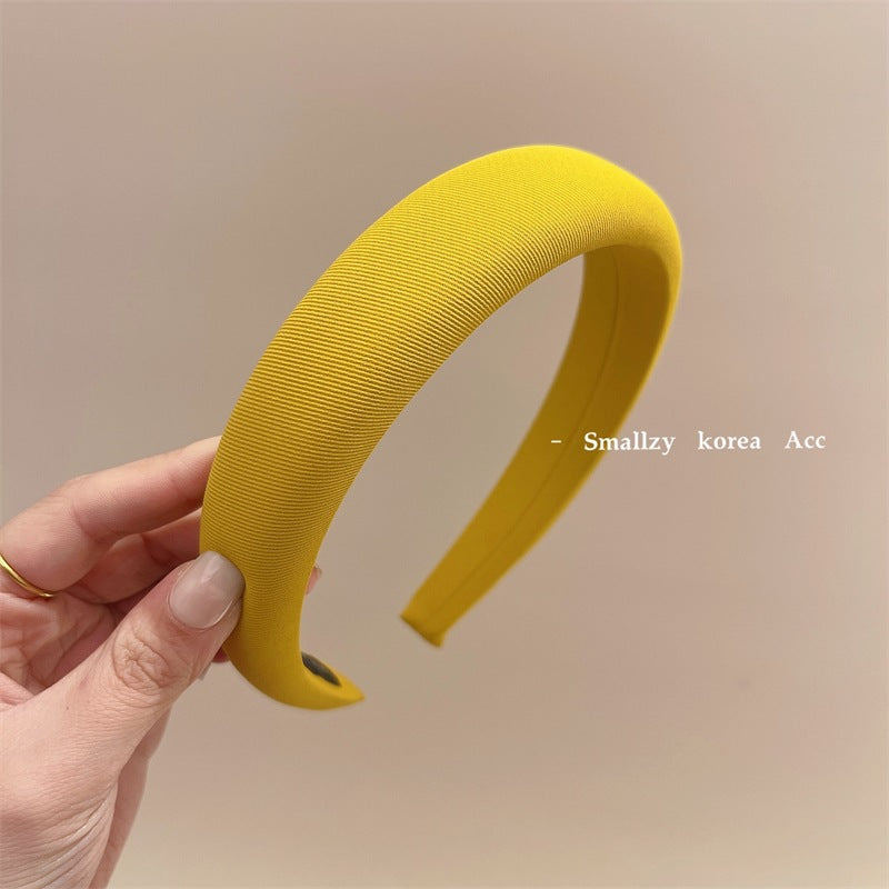 Solid Color High-Top Fabric Headband