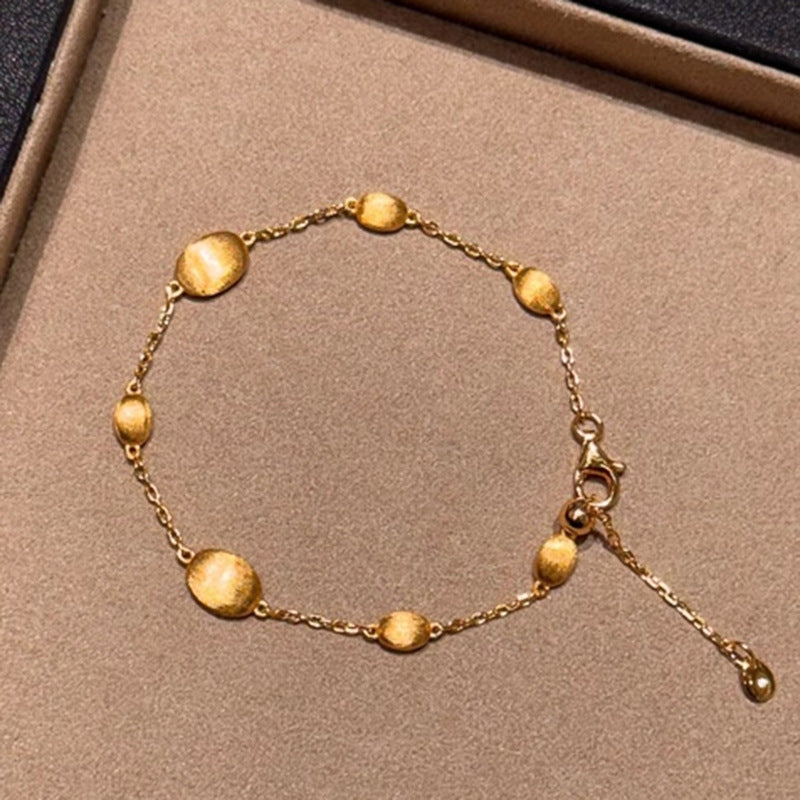 Golden Bean – Matte Adjustable Bracelet