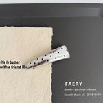 Polka Dot Triangle Hair Clip