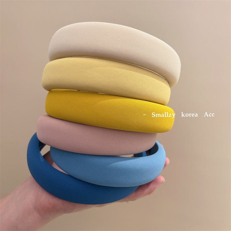 Solid Color High-Top Fabric Headband