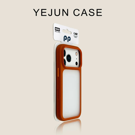 Silky Matte Shield Case with Metal Buttons - Arctic White