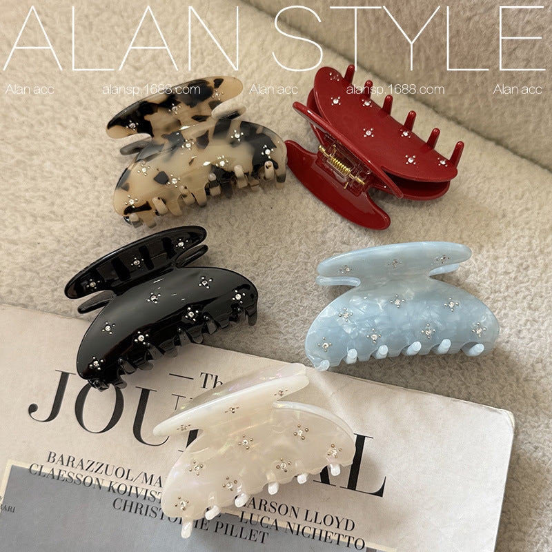 Star Rhinestone Acetate Hair Clip